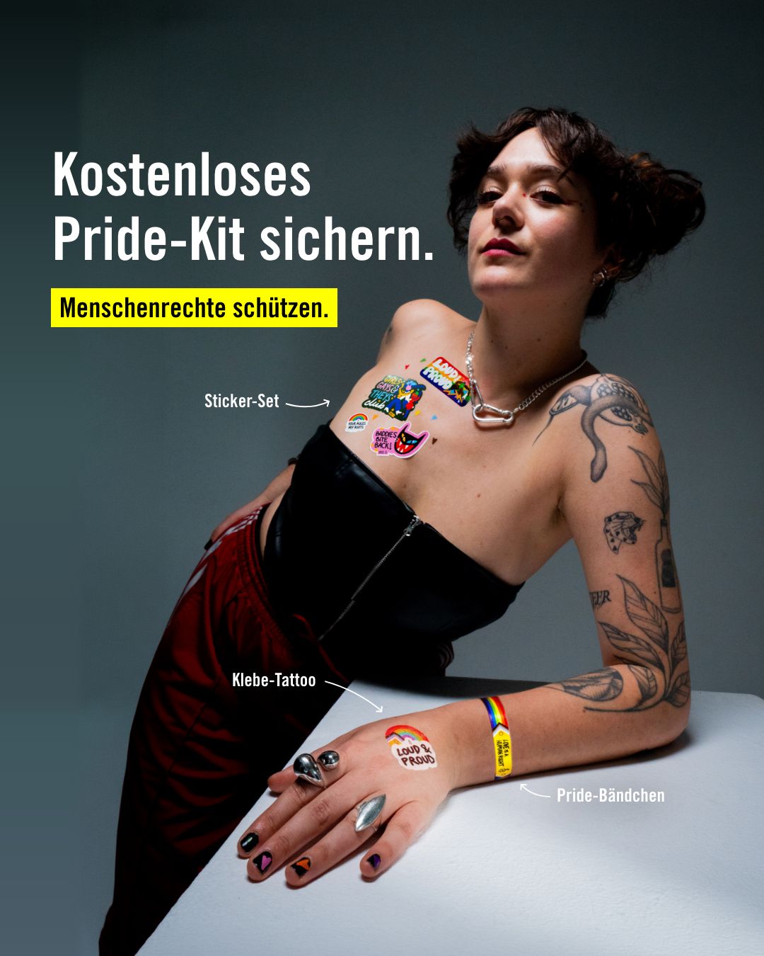 Illustrationen von Amnesty International für die Pride